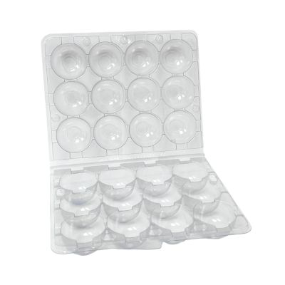 Image showing  50 pk. Plastic Egg Carton for 12 Quail Eggs