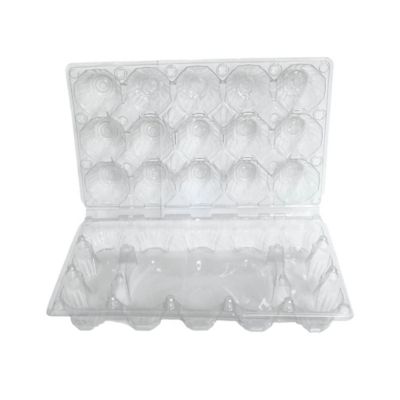 Image showing  25 pk. Plastic Egg Carton for 15 Chicken Eggs