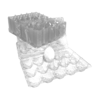 Image showing  25 pk. Plastic Egg Carton for 15 Chicken Eggs