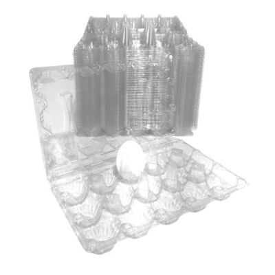 Image showing  50 pk. Plastic Egg Carton for 15 Chicken Eggs