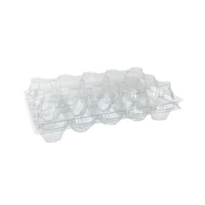 Image showing  100 pk. Plastic Egg Carton for 15 Chicken Eggs