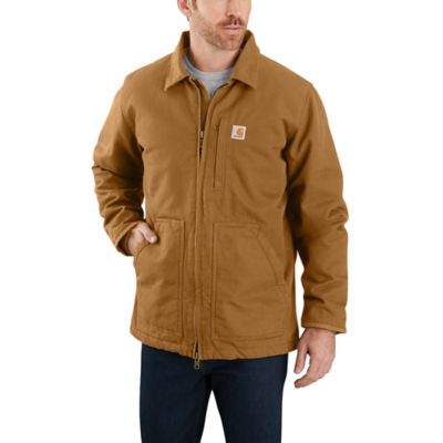 Carhartt Men's Loose Fit Washed DuckSherpa-Lined Coat