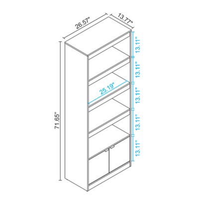 Image showing  5-Shelf Ratzer Bookcase
