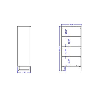 Image showing  4-Shelf Lexington Bookcase