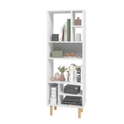 Image showing  8-Shelf Essex Decor Bookcase, Natural Wood