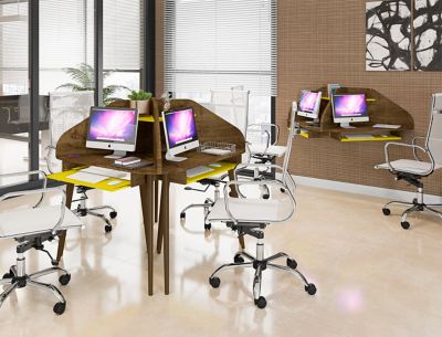 Image showing  62.62 in. Bradley 2 pc. Cubicle Section Desk