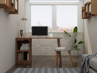 Image showing  53.54 in. Hampton Home Office Desk