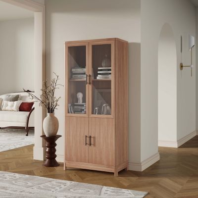 Image showing  6-Shelf Jodie Bookcase, Wood Grain