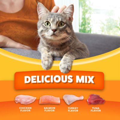 Image showing 6 th Paws & Claws Adult Indoor/Outdoor Delicious Mix Chicken, Salmon, Turkey and Tuna Formula Dry Cat Food