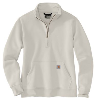 Carhartt Women's Relaxed Fit Midweight Quarter Zip Mock-Neck Sweatshirt