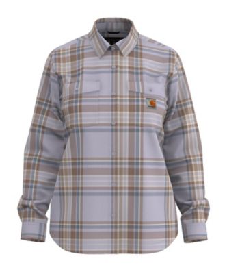 Carhartt Women's TENCEL Fiber Series Relaxed Fit Plaid Shirt