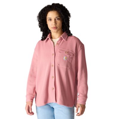 Image showing  Women's Oversized-Fit Heavyweight Waffle Knit Shirt