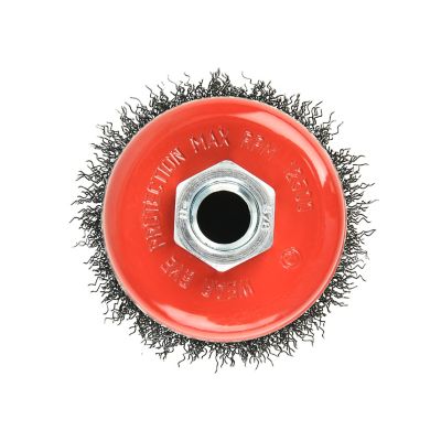 Image showing  60 pc. 3 in. Crimped Wire Cup wheel Brush, Wire Cup Set for Grinders, 5/8 in.-11 UNC