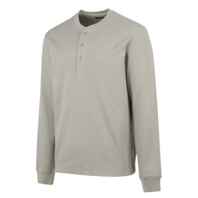 Image showing  Men's Micro Waffle Long-Sleeve Henley Shirt