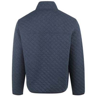 Image showing  Men's Quilted 3/4-Snap Pullover Fleece Sweatshirt