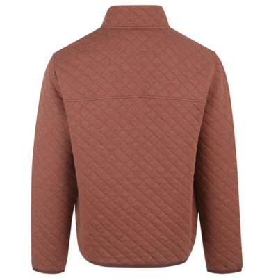 Image showing  Men's Quilted 3/4-Snap Pullover Fleece Sweatshirt