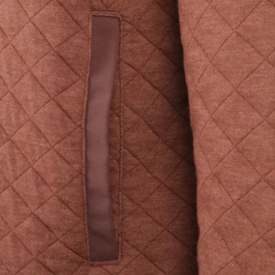 Image showing 7 th Ridgecut Men's Quilted 3/4-Snap Pullover Fleece Sweatshirt