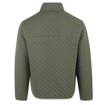 Image showing  Men's Quilted 3/4-Snap Pullover Fleece Sweatshirt