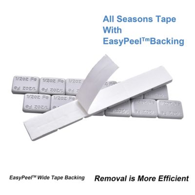 Image showing  1/2 oz. Adhesive Stick On Wheel Weights, 48 Strips/Box, 4 pk.