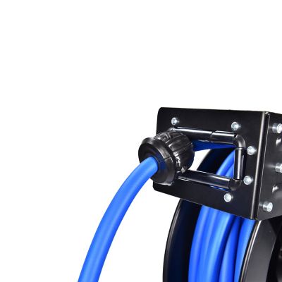 Image showing  Retractable Air Hose Reel, 1/2 in. in. x 50 ft. Wall Mount Auto Rewind Hose-Reel, Industrial Grade