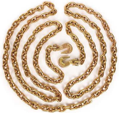 Image showing  3/8 x 20 ft. Transport Chain with Hooks, 1 pk.