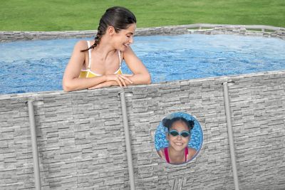 Image showing  14 ft. x 8 ft. 2 in. x 39.5 in. Splashview Oval Pool Set