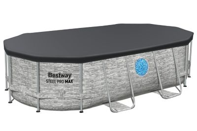 Image showing  14 ft. x 8 ft. 2 in. x 39.5 in. Splashview Oval Pool Set