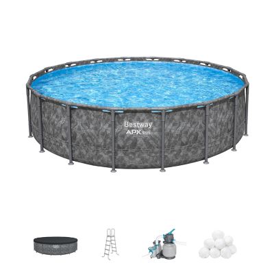Bestway 18 ft. x 52 in. Round Pool Set