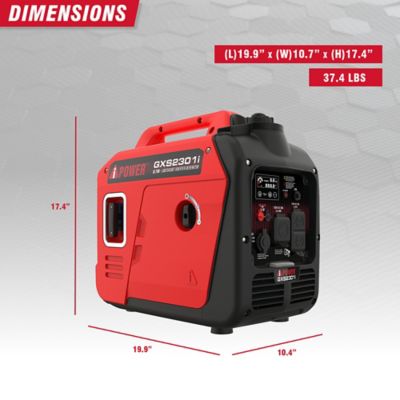 Image showing  2300-Watt Gas Ultra-Weight Inverter Generator with 80cc OHV Engine and CO Sensor Shutdown