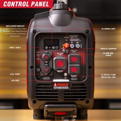 Image showing  2300W Gas Ultra-Weight Inverter Generator with 80cc OHV Engine, CO Sensor & Wheel Kit