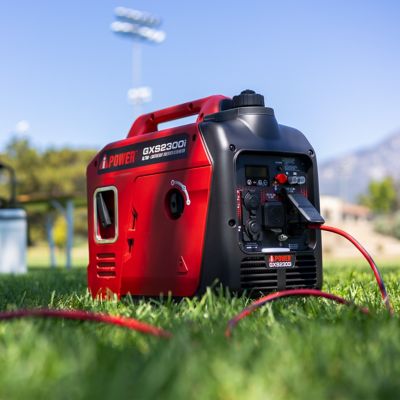 Image showing 6 th A-iPower 2300W Gas Ultra-Weight Inverter Generator with 80cc OHV Engine, CO Sensor & Wheel Kit