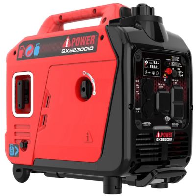 A-iPower 2300W Gas & Propane Ultra Light-Weight Inverter Generator with 80cc OHV Engine & CO Sensor