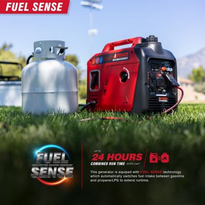 Image showing  2300W Gas & Propane Ultra Light-Weight Inverter Generator with 80cc OHV Engine & CO Sensor