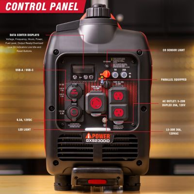 Image showing  2300W Gas & Propane Ultra Light-Weight Inverter Generator with 80cc OHV Engine & CO Sensor