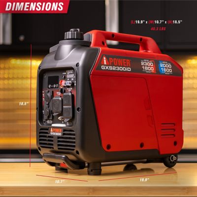 Image showing 5 th A-iPower 2300 W Gas and Propane Ultra Light-Weight Inverter Generator with 80cc OHV Engine and CO Sensor