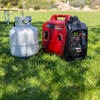 Image showing 7 th A-iPower 2300 W Gas and Propane Ultra Light-Weight Inverter Generator with 80cc OHV Engine and CO Sensor