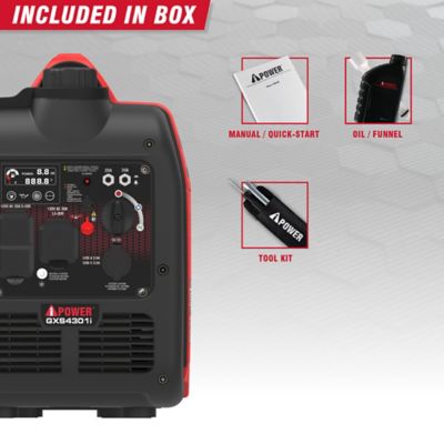 Image showing  4300W Gasoline Ultra Light-Weight Inverter Generator 149cc OHV Engine and CO Sensor