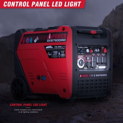 Image showing 5 th A-iPower 7600W Remote Start Gas & Propane Inverter Generator with 322cc OHV Engine and CO Sensor