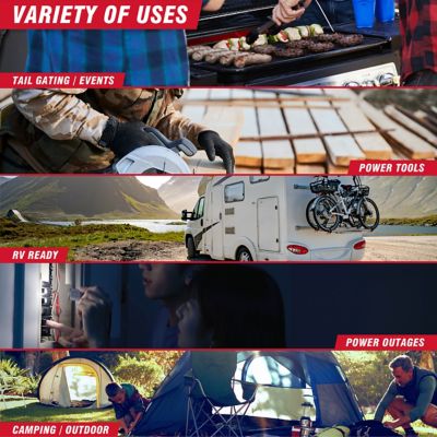 Image showing 7 th A-iPower 7600W Remote Start Gas & Propane Inverter Generator with 322cc OHV Engine and CO Sensor