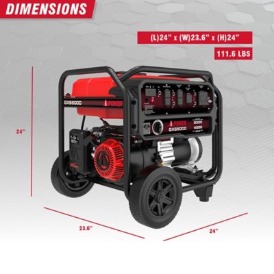 Image showing  4000W Gas Portable Generator with 23cc OHV Engine and CO Sensor Shutdown