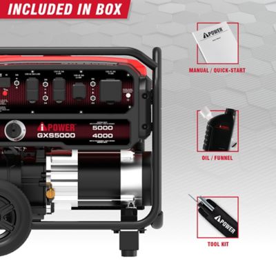 Image showing  4000W Gas Portable Generator with 23cc OHV Engine and CO Sensor Shutdown