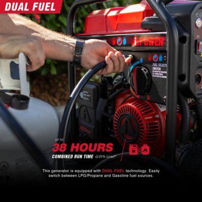 Image showing  4000W Gas & Propane Portable Generator with 223cc OHV Engine and CO Sensor