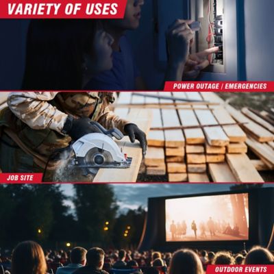 Image showing 6 th A-iPower 4000W Gas & Propane Portable Generator with 223cc OHV Engine and CO Sensor