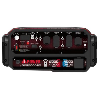 Image showing 6 th A-iPower 4000 W Remote Start Gas and Propane Portable Generator with 223cc OHV Engine and CO Sensor