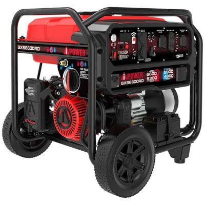 A-iPower 5300W Remote Start Gas & Propane Dual Fuel Portable Generator with 74cc OHV Engine & CO Sensor