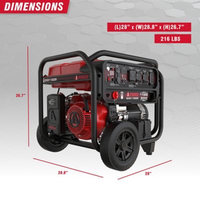 Image showing  9000W Remote Start Gas Powered Portable Generator with 459cc OHV Engine and CO Sensor Shutdown