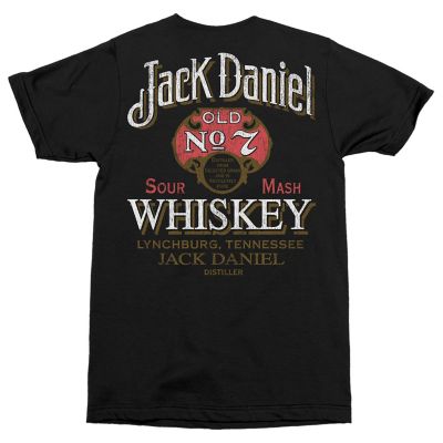 Image showing  Men's Crew Neck Short-Sleeve Jack Daniel's Vintage T-Shirt