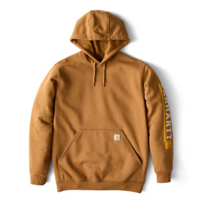 Carhartt Men's TSC Exclusive Loose Fit Midweight Logo Sleeve Graphic Hoodie Sweatshirt