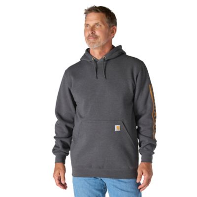 Image showing  Men's Loose Fit Midweight Logo Sleeve Graphic Sweatshirt