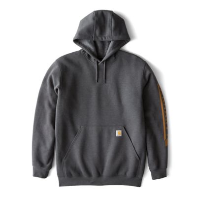Image showing 0 th Carhartt Men's Loose Fit Midweight Logo Sleeve Graphic Sweatshirt